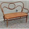ANTICO DIVANO THONET FAGGIO PAGLIA di VIENNA EPOCA 1900 PANCA POLTRONA SEDIA OLD
