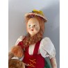 LOTTO 4 ANTICA BAMBOLA SOUVENIR COSTUME REGIONALE FOLK DOLL Poupé PANNO LENCI