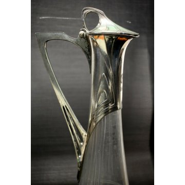 ANTICA BROCCA VINO CRISTALLO MOLATO ART NOUVEAU SILVERPLATED WMF PUNZONATA1918