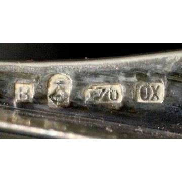 ANTICA BROCCA VINO CRISTALLO MOLATO ART NOUVEAU SILVERPLATED WMF PUNZONATA1918