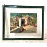 QUADRO DIPINTO OLIO TAVOLA Ciro Canzanella VEDUTA SCORCIO ANTICA PIAZZA FIORI
