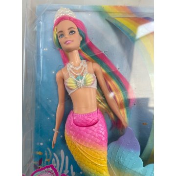 BARBIE DREAMTOPIA SIRENA LUCI SCINTILLANTI MATTEL gtf89 box nuova mai aperta