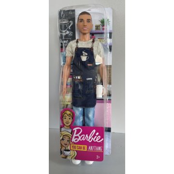 BARBIE Ken barista barman bar gioco MATTEL box nuova mai aperta bambola carriere