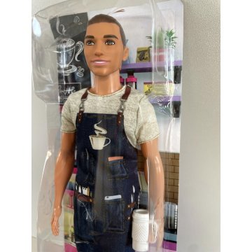 BARBIE Ken barista barman bar gioco MATTEL box nuova mai aperta bambola carriere