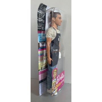 BARBIE Ken barista barman bar gioco MATTEL box nuova mai aperta bambola carriere