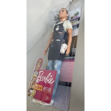 BARBIE Ken barista barman bar gioco MATTEL box nuova mai aperta bambola carriere