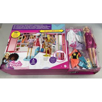 Barbie armadio dei sogni Bambola Bionda e 25 accessori box nuova mai aperta toys