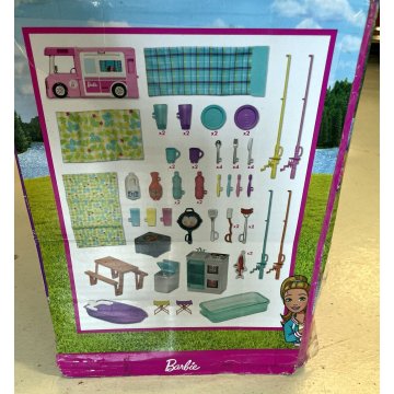 Mattel Barbie Camper dei Sogni Trasformabile 60 Accessori caravan auto barca toy