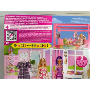 Casa Barbie 2 Piani 4 Aree Gioco e Accessori Giocattolo Mattel toys cucina  box