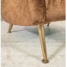 ITALY ARMCHAIR BROWN COPPIA POLTRONE DESIGN ANNI 60/70 SALOTTO STOFFA MARRONE