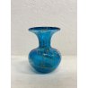 PICCOLO VASO VINTAGE VETRO SOFFIATO AZZURRO CELESTE  Mdina GLASS MALTA 9,5 cm/h