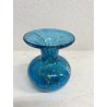 PICCOLO VASO VINTAGE VETRO SOFFIATO AZZURRO CELESTE  Mdina GLASS MALTA 9,5 cm/h
