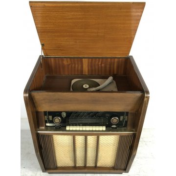ANTICO MOBILE RADIO ANNI 50 VINTAGE CONSOLE BAR DISCO ART DECO MADE IN ITALY OLD