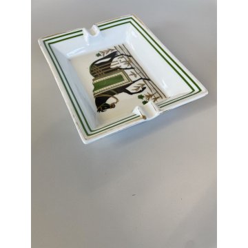 HERMES Ashtray POSACENERE SIGARO CAVALLO PORCELLANA LIMOGES VINTAGE LUXURY TRAY