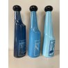 SET 3 BOTTIGLIE SALVADOR DALì VETRO AZZURRO BLU FIRMATE COLLEZIONE ROSSO ANTICO