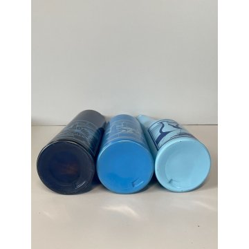 SET 3 BOTTIGLIE SALVADOR DALì VETRO AZZURRO BLU FIRMATE COLLEZIONE ROSSO ANTICO