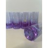 SERVIZIO 6 BICCHIERI CRISTALLO ALEXANDRITE VIOLA BLU ANNI 60 ARNOLFO DI CAMBIO