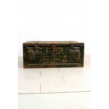 BAULE CASSA PROIETTILI MILITARE ESERCITO 1942 MILITAR BOX CHARGES ARMY O.C. 3118