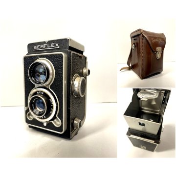 FOTOCAMERA Semflex SEM OREC VINTAGE CAMERA 120 Film French Twin Lens ANNI '60