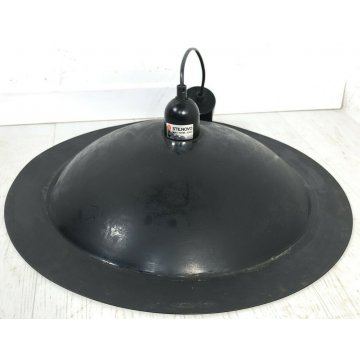 LAMPADA DA SOFFITTO LAMPIATTA STILNOVO MILANO SOSPENSIONE VINTAGE BIANCO NERO 