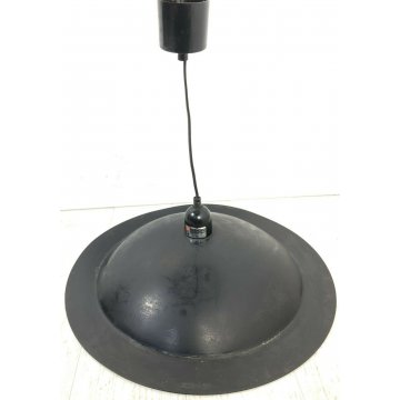 LAMPADA DA SOFFITTO LAMPIATTA STILNOVO MILANO SOSPENSIONE VINTAGE BIANCO NERO 