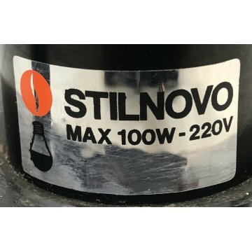 LAMPADA DA SOFFITTO LAMPIATTA STILNOVO MILANO SOSPENSIONE VINTAGE BIANCO NERO 