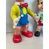 COPPIA PINOCCHIO LEDRAPLASTIC GIOCO GOMMA GIOCATTOLO COLLODI ANNI '70 ITALY