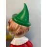 COPPIA PINOCCHIO LEDRAPLASTIC GIOCO GOMMA GIOCATTOLO COLLODI ANNI '70 ITALY