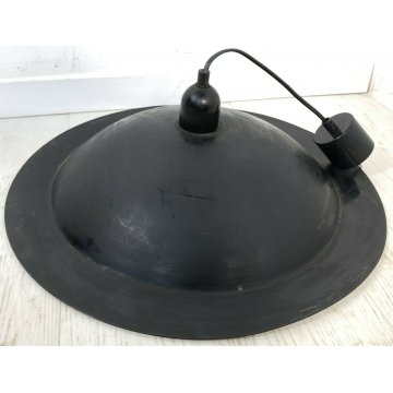 LAMPADA DA SOFFITTO LAMPIATTA STILNOVO MILANO SOSPENSIONE VINTAGE BIANCO NERO 