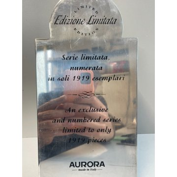 TARGA EDIZIONE LIMITATA PENNA AURORA SERIE 1919 STILOGRAFICA PUBBLICITA Insegna