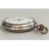 LOTTO 2 pz. ANTICO OROLOGIO TASCA J.W.B. argento 935 Epoca 900 Old Pocket Watch