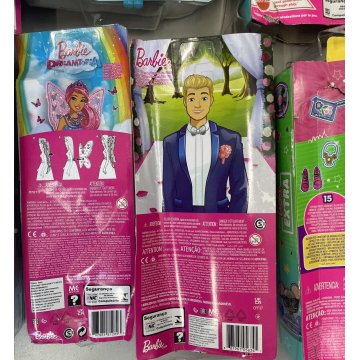 LOTTO 7 BARBIE VARIE MAI GIOCATE SCATOLA DOTTORE  BAMBOLA Mattel MALIBU GIOCO