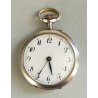 ANTICO OROLOGIO TASCA ARGENTO 800 epoca 900 MONACHINA Old Pocket Watch Cylindre