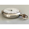 ANTICO OROLOGIO TASCA ARGENTO 800 epoca 900 MONACHINA Old Pocket Watch Cylindre