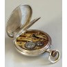 ANTICO OROLOGIO TASCA ARGENTO 800 epoca 900 MONACHINA Old Pocket Watch Cylindre