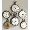 LOTTO 6 pz. ANTICO OROLOGIO TASCA Tissot Brevo EPOCA 900 Old Pocket Watch MONTRE