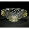 VASO VETRO MURANO SOFFIATO BULICANTE TRASPARENTE ORO ZECCHINO BAROVIER & TOSO'40
