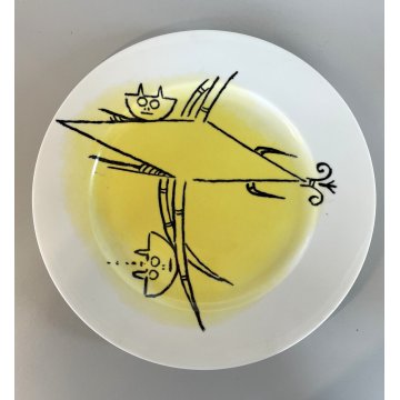 PIATTO Wilfredo Lam CERAMICA ALBISSOLA DISH Lorenz Hutschenreuther ITALY '60/'70