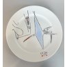 PIATTO Wilfredo Lam CERAMICA ALBISSOLA DISH Heinrich Bavaria ARTE MODERNA '60/70