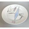 PIATTO Wilfredo Lam CERAMICA ALBISSOLA DISH Heinrich Bavaria ARTE MODERNA '60/70