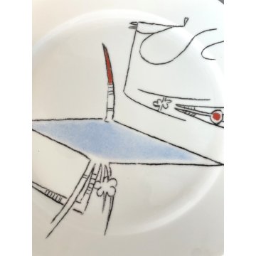 PIATTO Wilfredo Lam CERAMICA ALBISSOLA DISH Heinrich Bavaria ARTE MODERNA '60/70