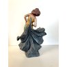 SCULTURA TERRACOTTA BB 7426 FIGURA GIOVANE DONNA LIBERTY COLPO DI VENTO FIRMATA