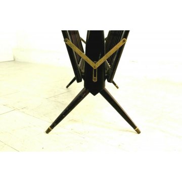 PORTARIVISTE MANICO Cesare Lacca LEGNO MOGANO OTTONE MAGAZINE RACK MID CENTURY  