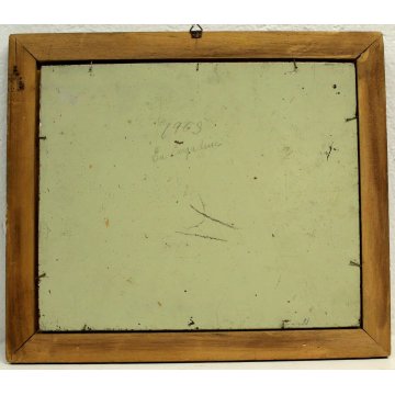 ANTICO QUADRO OLIO SU TELA C. Morosini "In Engadina" PAESAGGIO VEDUTA MONTAGNA 