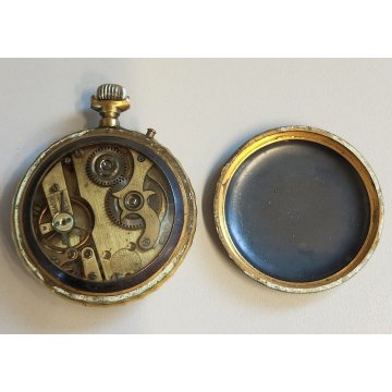 ANTICO OROLOGIO TASCA taschino Mandolino EPOCA '900 OLD POCKET WATCH montre