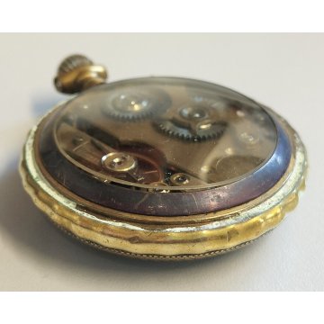 ANTICO OROLOGIO TASCA taschino Mandolino EPOCA '900 OLD POCKET WATCH montre