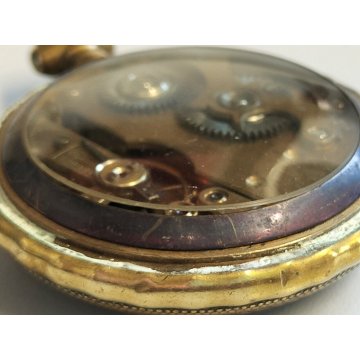 ANTICO OROLOGIO TASCA taschino Mandolino EPOCA '900 OLD POCKET WATCH montre