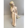 DAMA CERAMICA TRE AAA TORINO SCULTURA NUDO DONNA PORCELLANA FIGURA FANCIULLA
