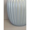 VASO CERAMICA AZZURRO GUIDO ANDLOVITZ SCI LAVENIA 3034 DESIGN A RIGHE VARESE