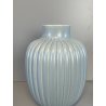 VASO CERAMICA AZZURRO GUIDO ANDLOVITZ SCI LAVENIA 3034 DESIGN A RIGHE VARESE